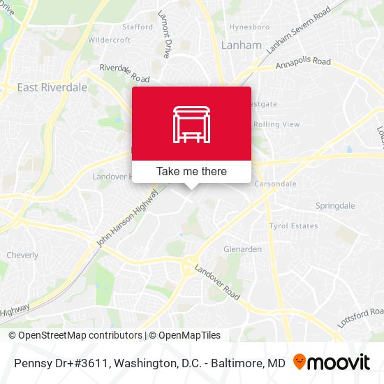 Pennsy Dr+#3611 map