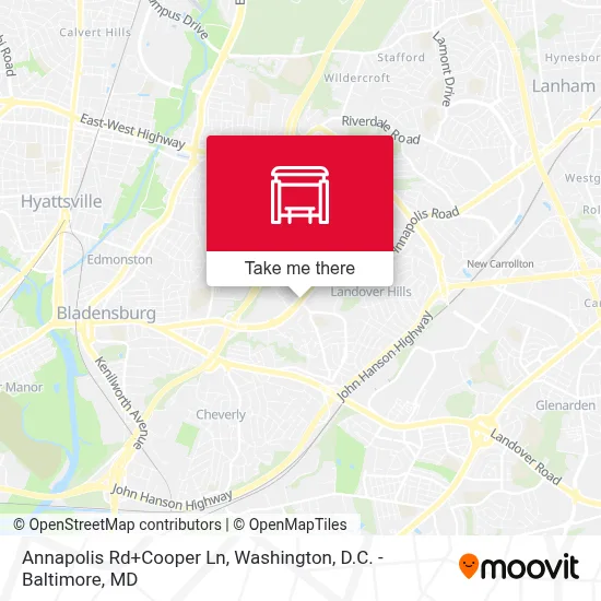 Annapolis Rd+Cooper Ln map