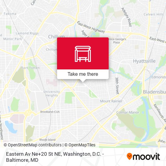 Mapa de Eastern Av Ne+20 St NE