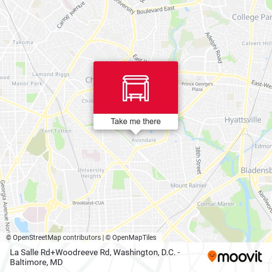 La Salle Rd+Woodreeve Rd map