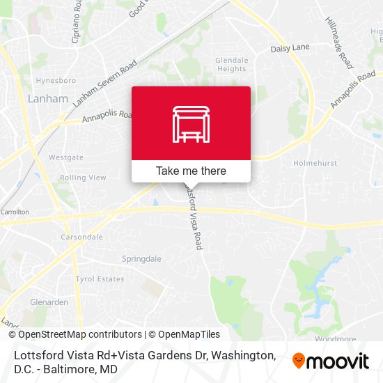 Mapa de Lottsford Vista Rd+Vista Gardens Dr