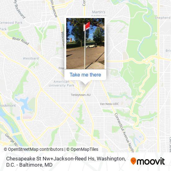 Chesapeake St Nw+Jackson-Reed Hs map