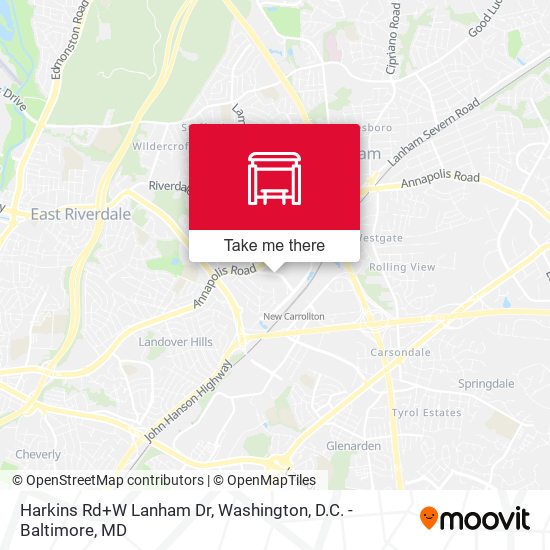 Harkins Rd+W Lanham Dr map