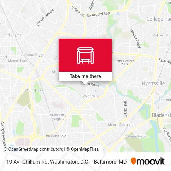 19 Av+Chillum Rd map