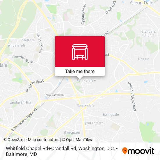 Mapa de Whitfield Chapel Rd+Crandall Rd