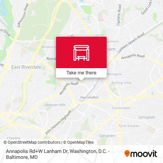 Mapa de Annapolis Rd+W Lanham Dr