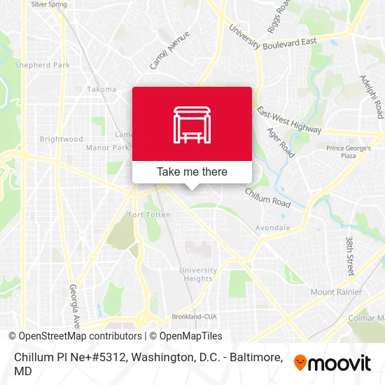 Chillum Pl Ne+#5312 map