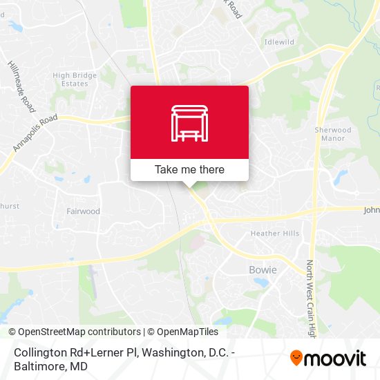 Mapa de Collington Rd+Lerner Pl