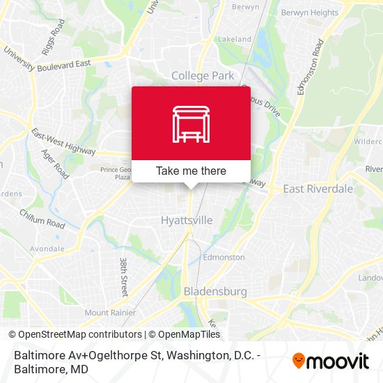 Baltimore Av+Ogelthorpe St map