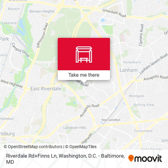 Riverdale Rd+Finns Ln map