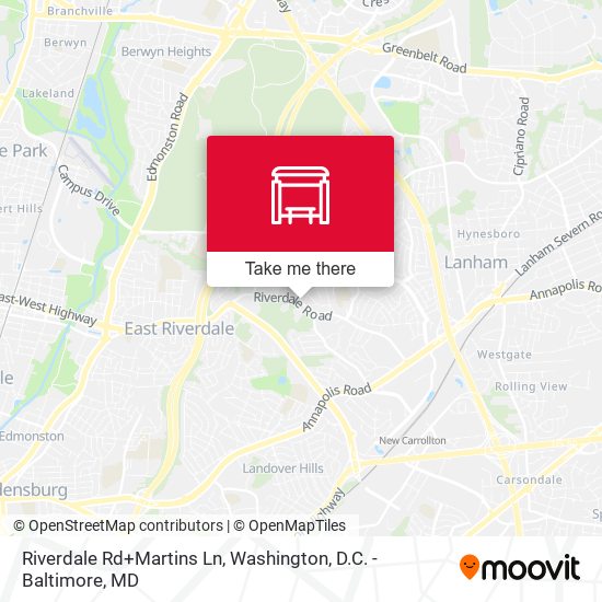 Mapa de Riverdale Rd+Martins Ln