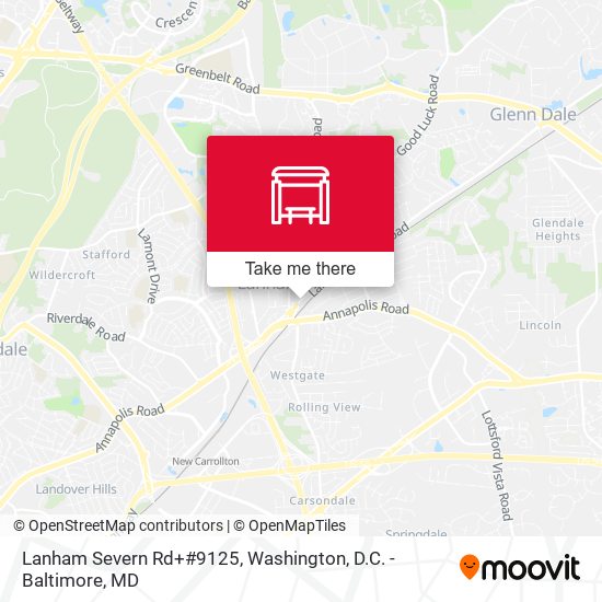Lanham Severn Rd+#9125 map