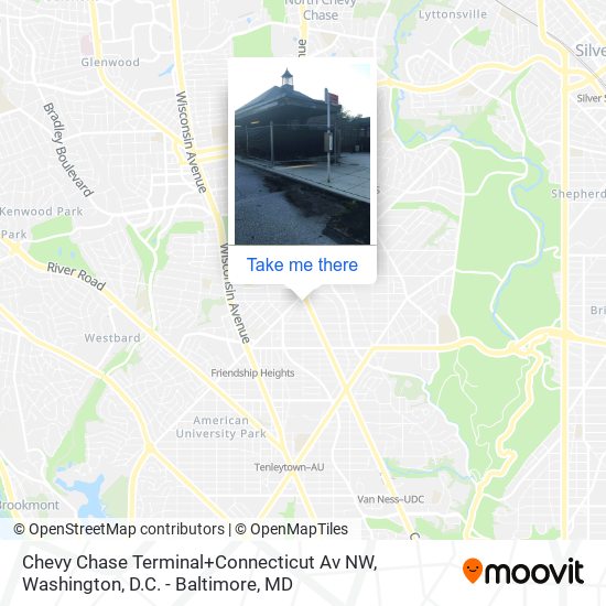 Mapa de Chevy Chase Terminal+Connecticut Av NW