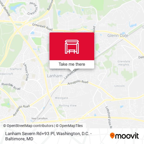 Mapa de Lanham Severn Rd+93 Pl