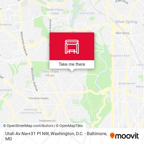 Utah Av Nw+31 Pl NW map
