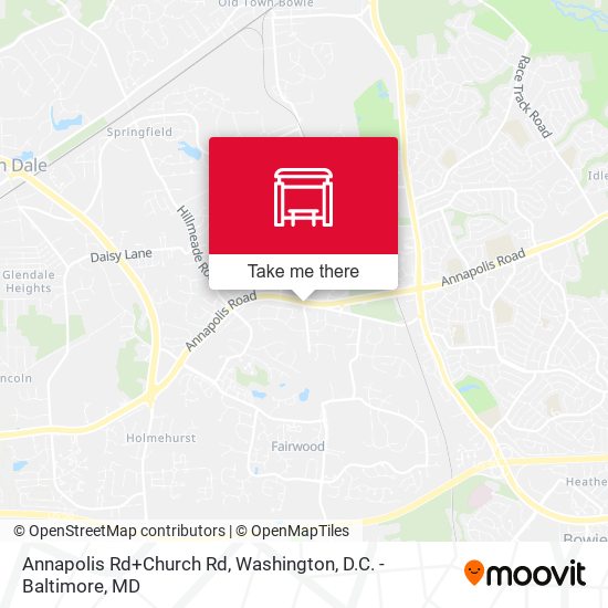 Mapa de Annapolis Rd+Church Rd
