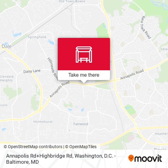 Mapa de Annapolis Rd+Highbridge Rd