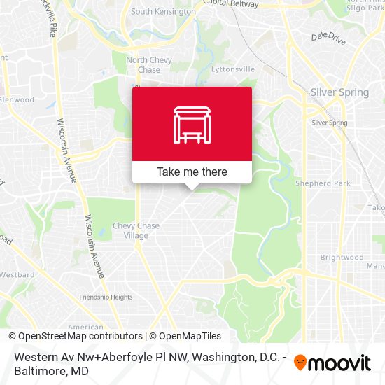 Western Av Nw+Aberfoyle Pl NW map