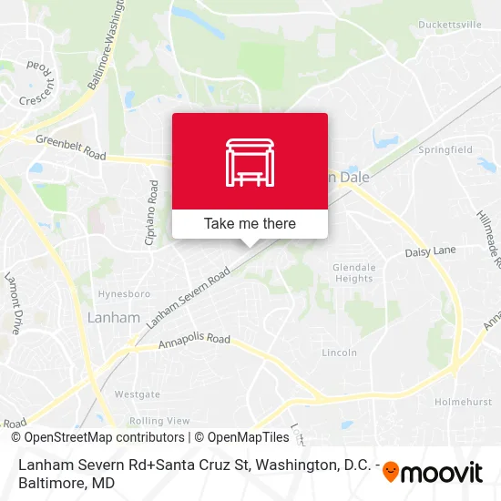Lanham Severn Rd+Santa Cruz St map