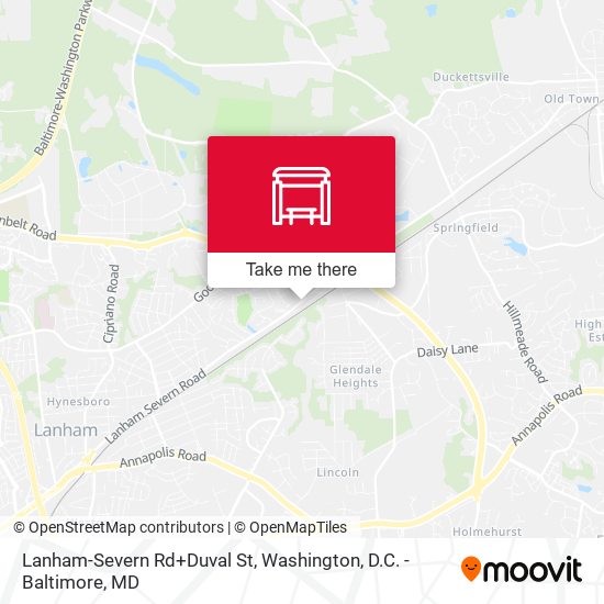 Mapa de Lanham-Severn Rd+Duval St