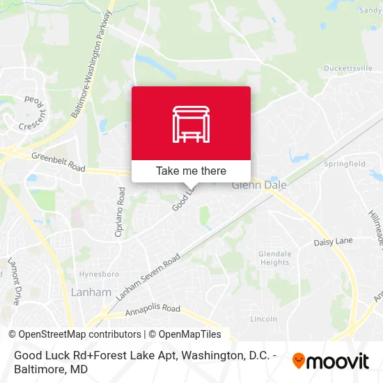 Good Luck Rd+Forest Lake Apt map