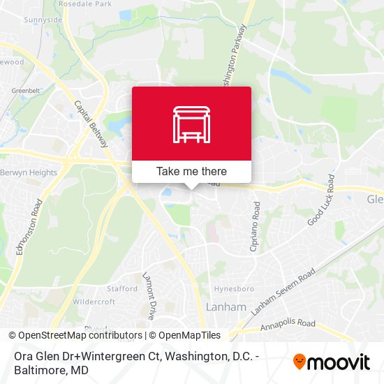 Ora Glen Dr+Wintergreen Ct map