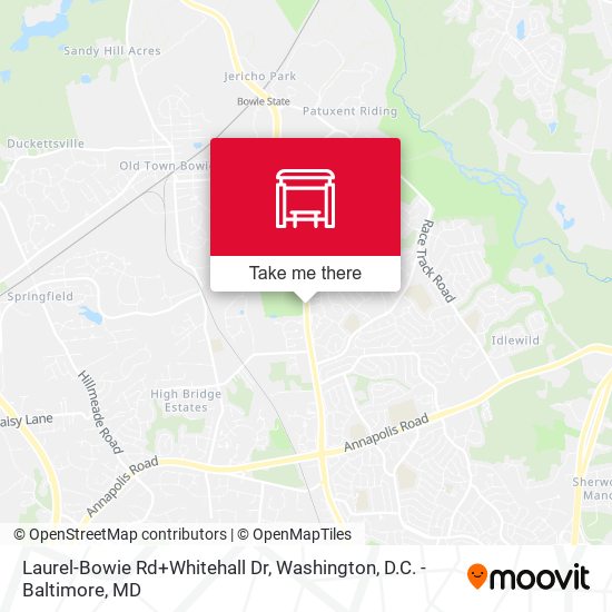 Mapa de Laurel-Bowie Rd+Whitehall Dr