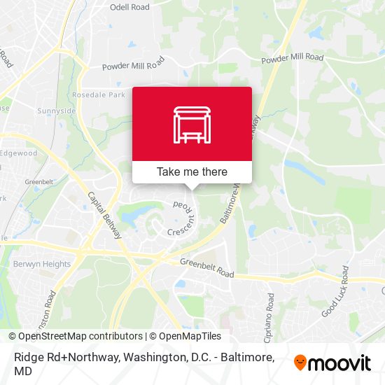 Ridge Rd+Northway map