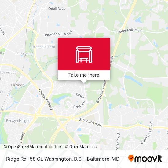 Ridge Rd+58 Ct map