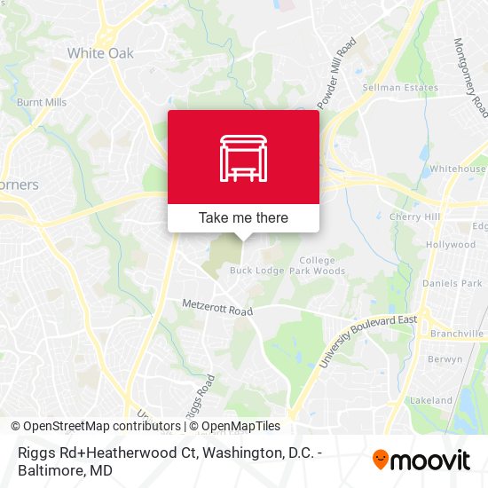 Mapa de Riggs Rd+Heatherwood Ct