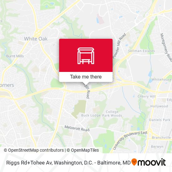 Mapa de Riggs Rd+Tohee Av