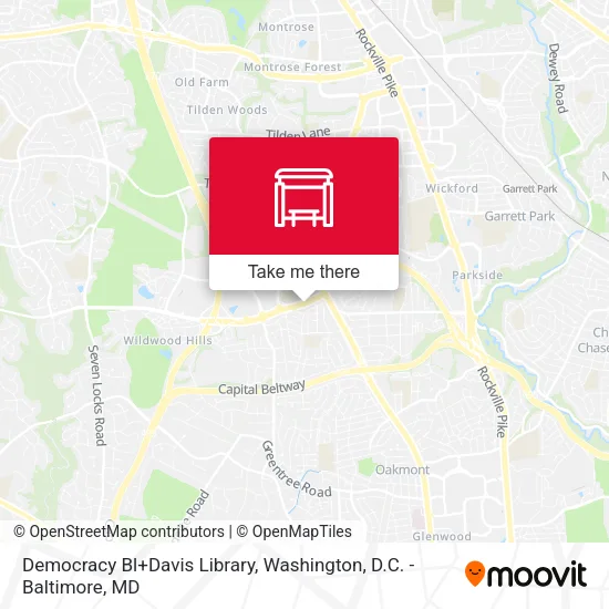 Democracy Bl+Davis Library map