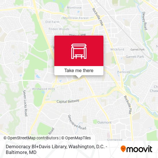 Democracy Bl+Davis Library map