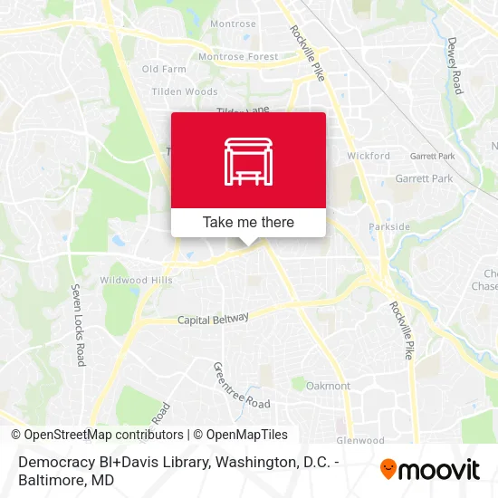Mapa de Democracy Bl+Davis Library