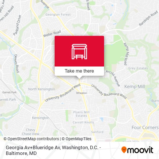 Mapa de Georgia Av+Blueridge Av