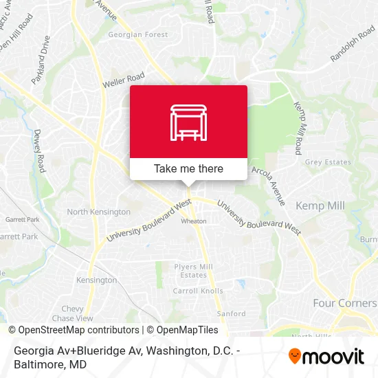 Georgia Av+Blueridge Av map