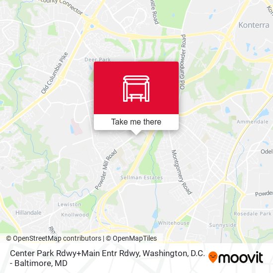 Center Park Rdwy+Main Entr Rdwy map