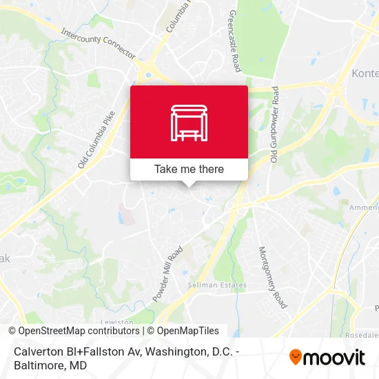 Calverton Bl+Fallston Av map