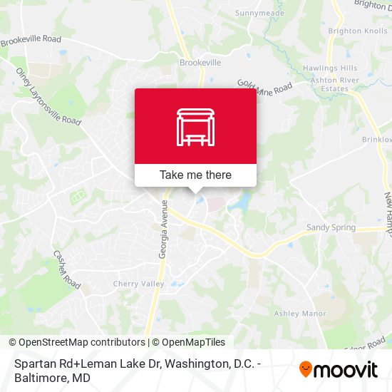 Spartan Rd+Leman Lake Dr map