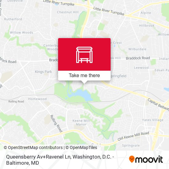 Queensberry Av+Ravenel Ln map