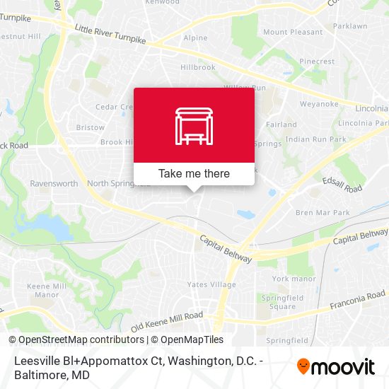 Leesville Bl+Appomattox Ct map