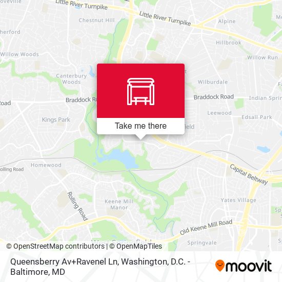 Queensberry Av+Ravenel Ln map