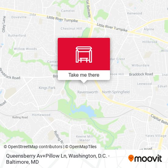Mapa de Queensberry Av+Pillow Ln