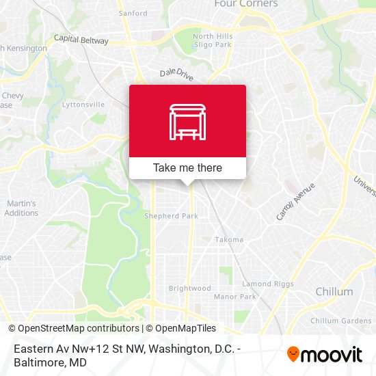 Mapa de Eastern Av Nw+12 St NW
