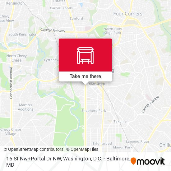 Mapa de 16 St Nw+Portal Dr NW