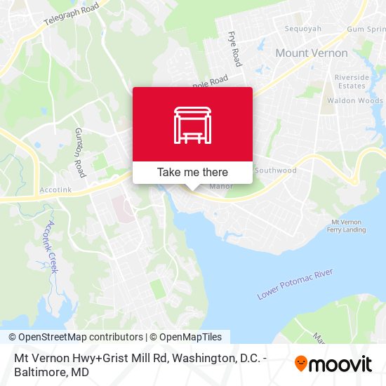 Mapa de Mt Vernon Hwy+Grist Mill Rd