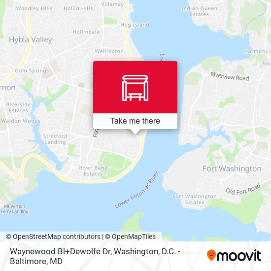 Waynewood Bl+Dewolfe Dr map