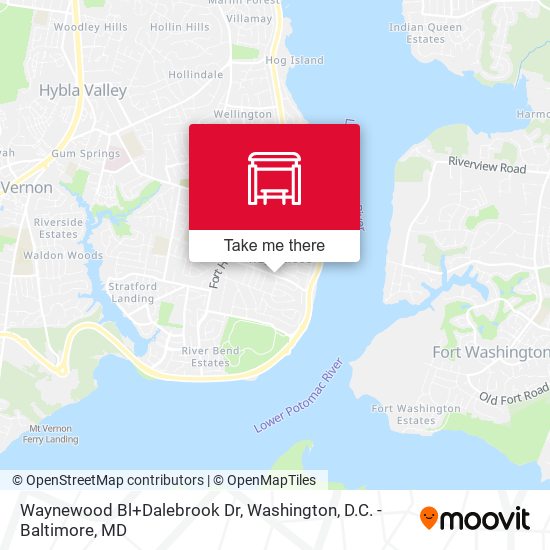 Waynewood Bl+Dalebrook Dr map