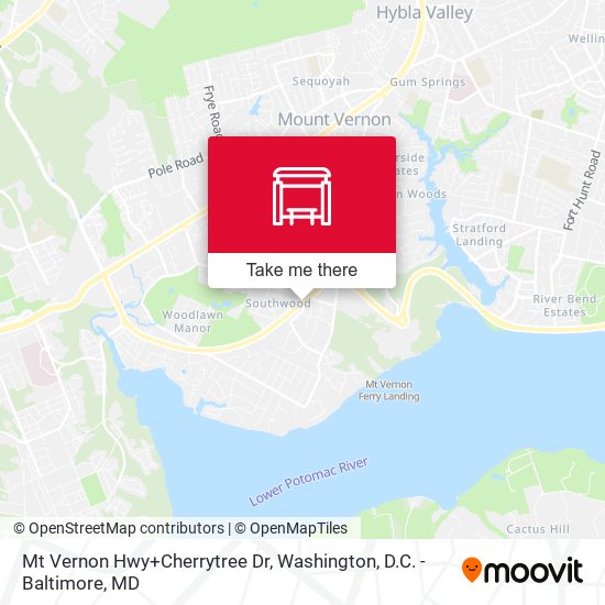 Mt Vernon Hwy+Cherrytree Dr map