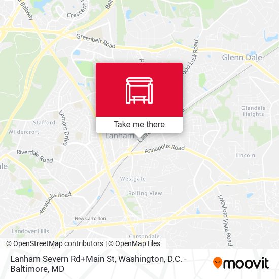Mapa de Lanham Severn Rd+Main St